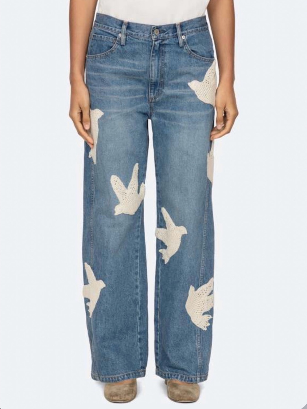 NWT Sea New York Payton Embroidered Jeans